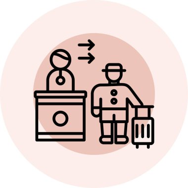 Mutfaktaki adamın vektör çizimi