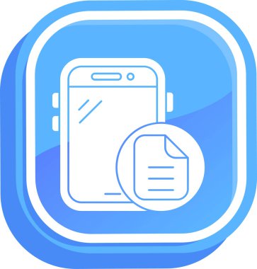 Belge. Web simgesi basit illüstrasyon