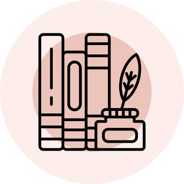 Çiçekli bir kitabın vektör çizimi