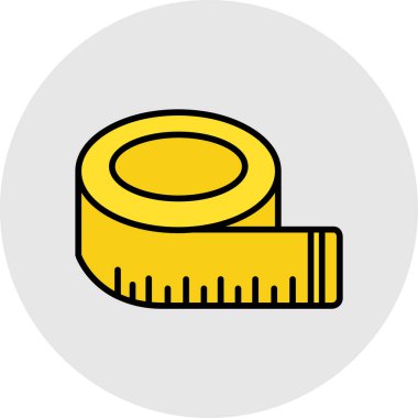 Teyp simgesi çizimi ölçülüyor