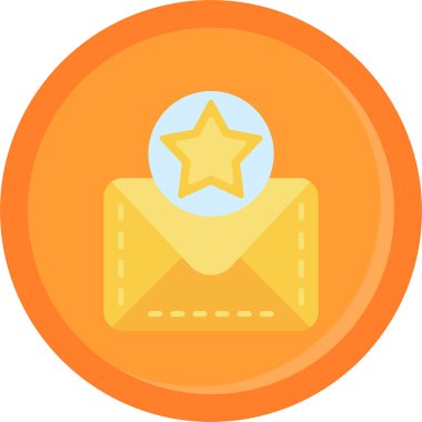 e-posta mektup simgesi, vektör çizim