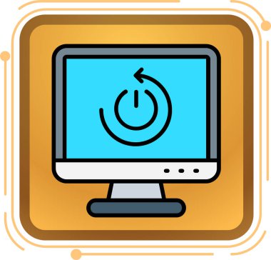 ekran simgesi olan dizüstü bilgisayar, özet biçimi