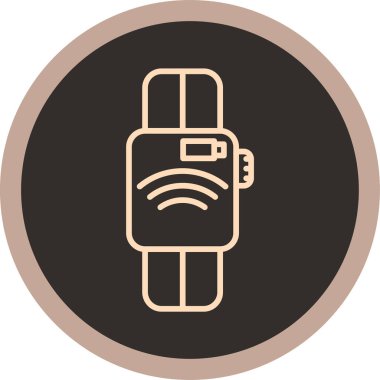 Modern b 'nin vektör illüstrasyonu kablosuz ikonundan yoksun