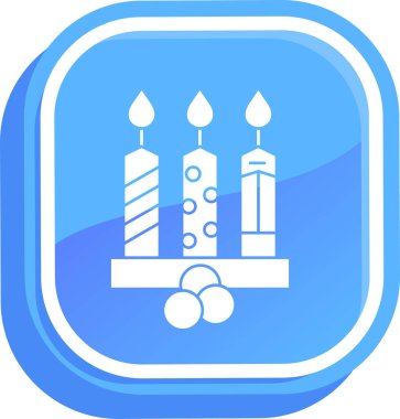 Pastalı mum. Basit tasarım