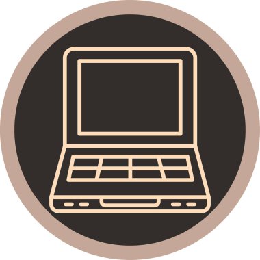 Bilgisayar. Web simgesi basit illüstrasyon