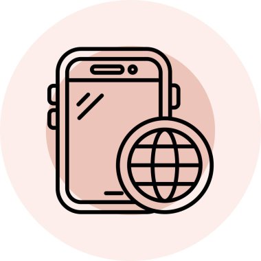 Modern simgenin vektör illüstrasyonu