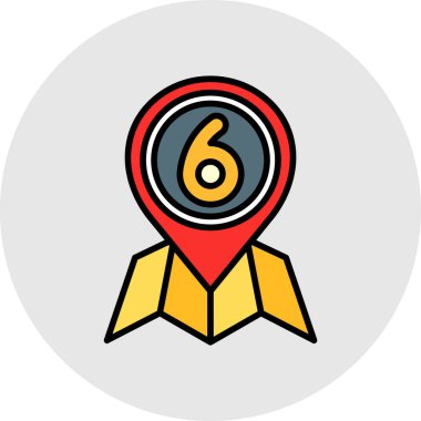 Moda biçimi izole edilmiş arkaplanda harita pin simgesi