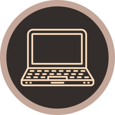 Bilgisayar. Web simgesi basit illüstrasyon