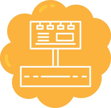 Bulut. Web simgesi basit illüstrasyon