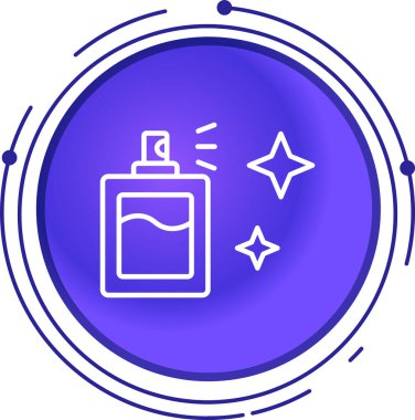 çizgi sprey kutusu simgesi beyaz arkaplanda izole edildi. Sprey olarak bir kutu sıvı. Renkli taslak konsepti. vektör.