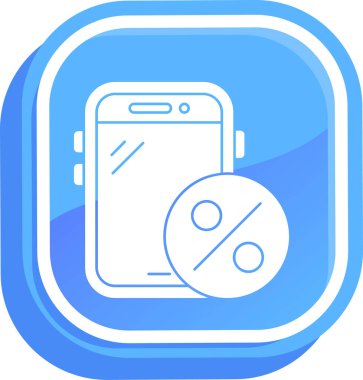 İndirim simgesi, vektör illüstrasyon tasarımı