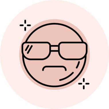 Kızgın simge vektör illüstrasyonu