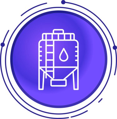 Su pompası. Web simgesi