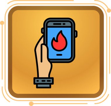 mobil uygulama simgesi vektörü. vektör izole çizimi