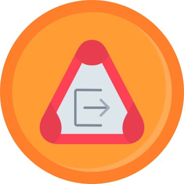 Uyarı. Web simgesi basit illüstrasyon