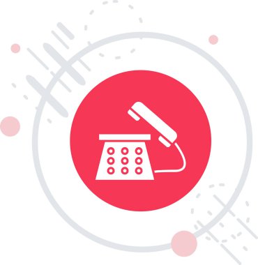 Uzun gölgeli beyaz akıllı telefon simgesi. İnternet iletişim konsepti. Çember çizgisi düğmesi. vektör illüstrasyonu.