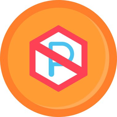 Yasak işaret. Web simgesi