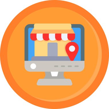 harita konumu simgesi düz biçimli