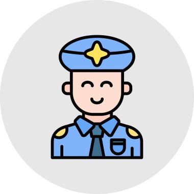 officer icon vector illustration