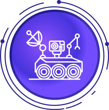 çizgi robot el simgesi beyaz arkaplanda izole edildi. Renkli taslak konsepti. vektör.