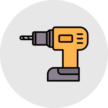 Matkap vektör simge işareti simge vektör çizim kişisel ve ticari kullanım için..