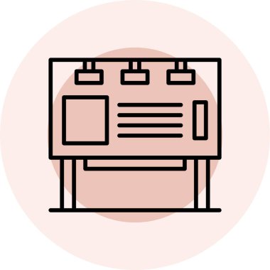 Gazete. Web simgesi basit illüstrasyon