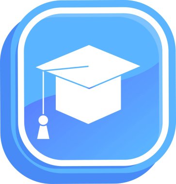 kapsül eğitimi simgesi düz stil