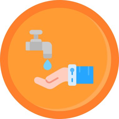 Yıkama. Web simgesi basit illüstrasyon