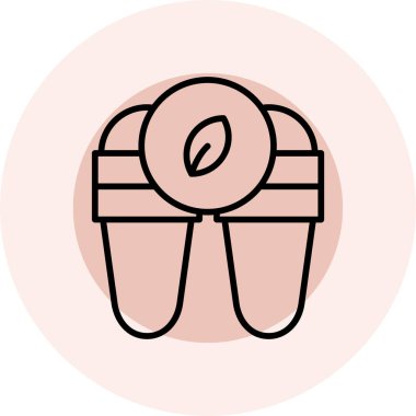 Fırın ekmek ikonu. vektör illüstrasyonu