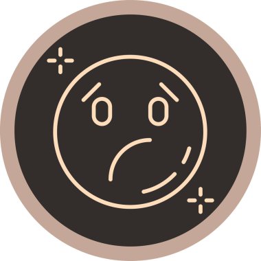 Moda Biçimli Emoji Simgesi İzole Arkaplan