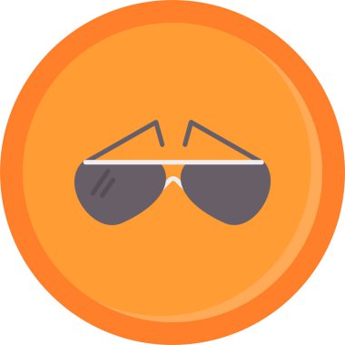 Güneş gözlüğü. Web simgesi basit illüstrasyon