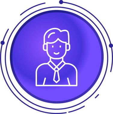 Sakallı bir adamın vektör çizimi