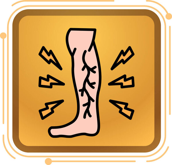 Векторный значок ноги
