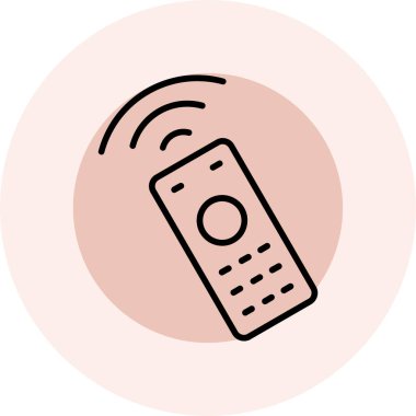 Bir uzaktan kontrolün vektör illüstrasyonu