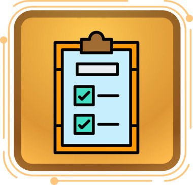 Liste simgesi listesi. vektör.