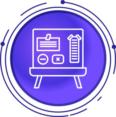 İş simgesinin vektör illüstrasyonu