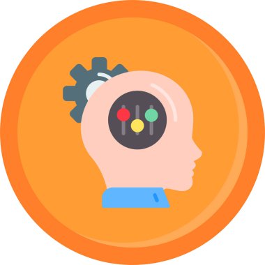 İnsan beyin vektör simgesi