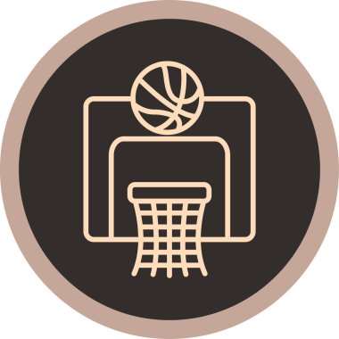 Basketbol sepeti. Basit tasarım