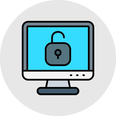 ikon vektör illüstrasyonunu kilitle