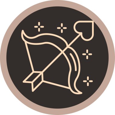 Bir köpek simgesinin vektör illüstrasyonu