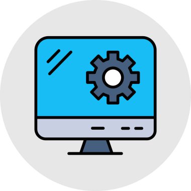 bilgisayar simgesi vektör illüstrasyonu