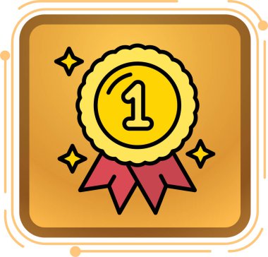 Rozet Simgesi Moda Biçiminde İzole Arkaplan