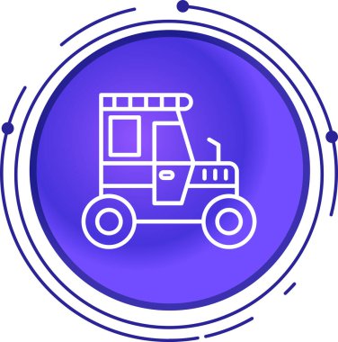 Modern oto tamir simgesinin vektör illüstrasyonu