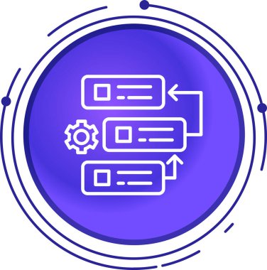 Web ayarı simgesi, vektör illüstrasyonu