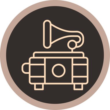 Hoparlör simgesinin vektör illüstrasyonu