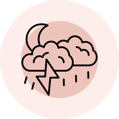 Bulut. Web simgesi basit illüstrasyon