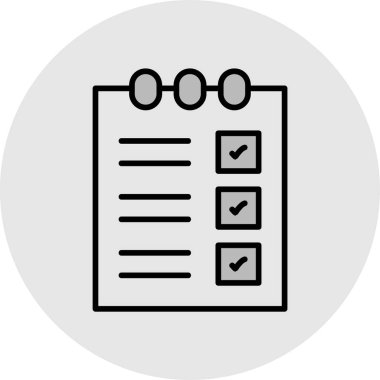 Kontrol işaretinin vektör çizimi