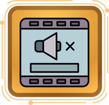 ses simgesi. vektör illüstrasyonu