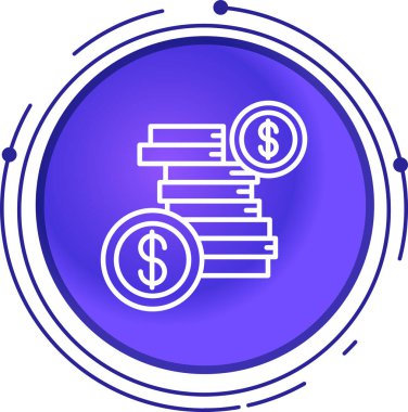 vektör dolar simgesi, vektör illüstrasyonu