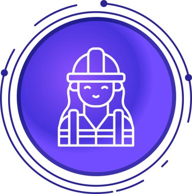 Gaz maskeli bir kadının vektör çizimi